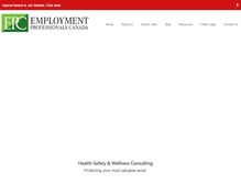 Tablet Screenshot of employmentprofessionalscanada.com